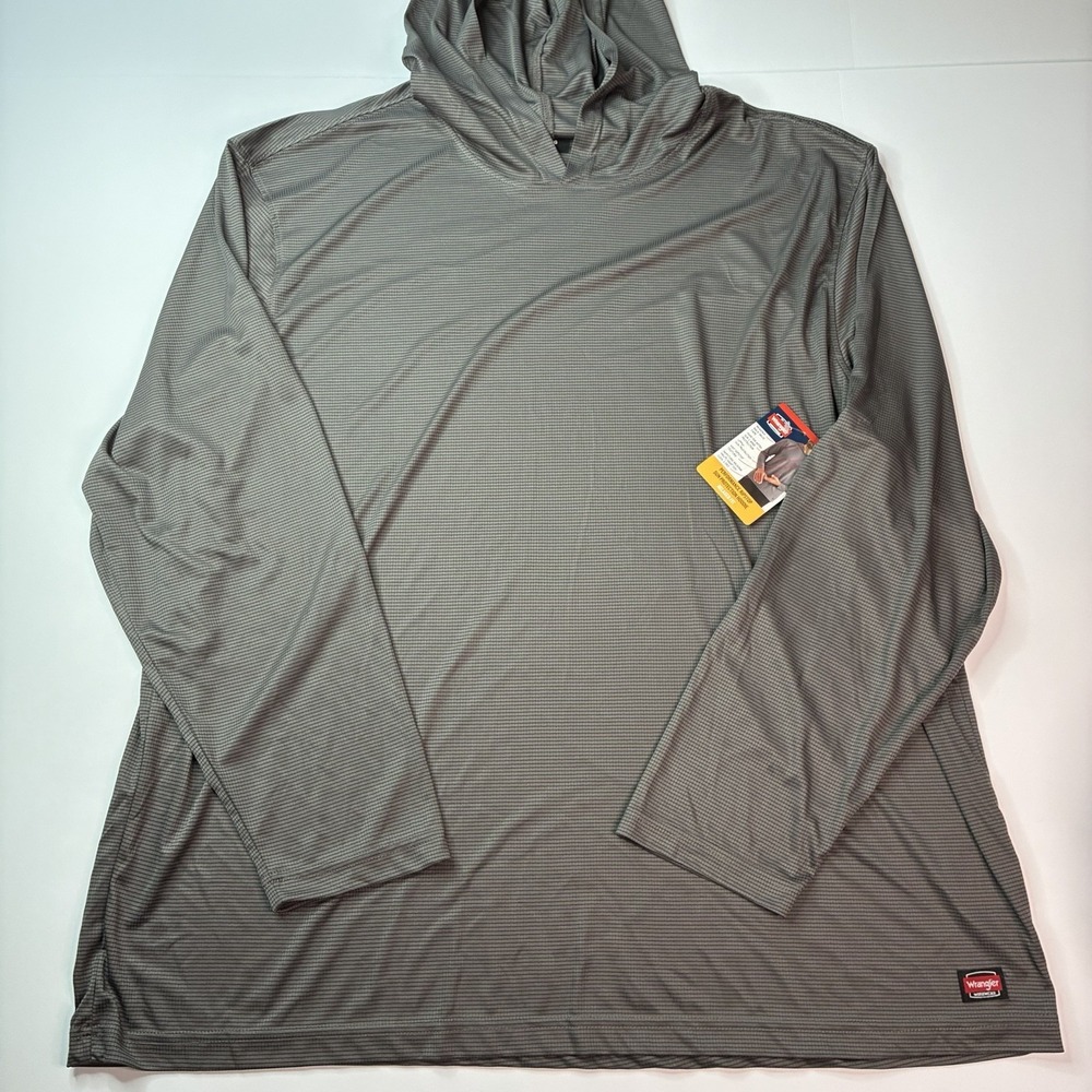 Wrangler Workwear Performance Long Sleeve Sun Protection Hoodie Gray Size 3XL